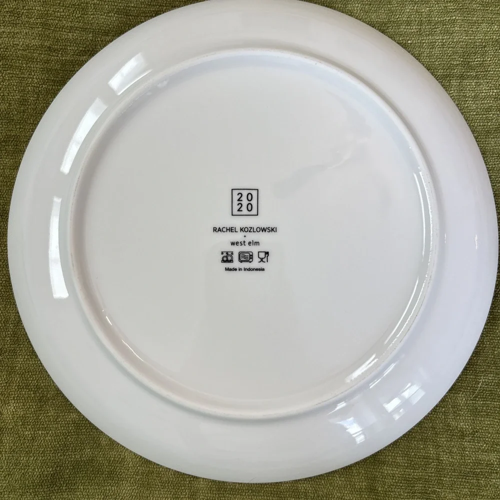 West Elm 2020 Rachel Kozlowski Christmas Dapper Animal Racoon Salad Plate 8.5